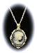 Sterling Silver Vintage Style Agate Cameo Pendant with Chain-Vanessa Carlton