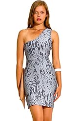 Sexy Cocktail One Shoulder Bandage Dress/Party Dress/Mini Dress 