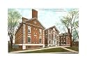 Harvard University, Cambridge, Massachusetts Art Poster Print, 17x11