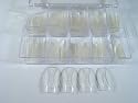 100 Clear French-Tips Glas-Tips in Tip-Box (Style 11)