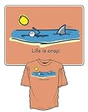 Swimming With Sharks - Life is Crap T-shirt Short Sleeved 100% Cotton