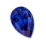 10x7mm Pear Shaped Gem Quality Chatham-Created Cultured Blue Sapphire Color #4 Weighs 2.19-2.67 Ct.