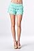 Jubilee Couture Women's Lovely Tiered Lace Stretchy Shorts with Elasticized Waistband