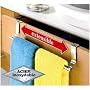 Porte-serviettes acier extensible pour porte de Wenko
