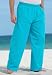 Gauze Pants - KingSize Big & Tall Gauze Elastic Waist Pants Open Bottom (ORANGE LAVA,Big - 3XL)