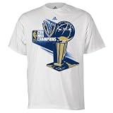 NBA Men's Dallas Mavericks "Elevate" Championship Roster Tee Shirt (White, Large)