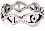 Low Luv by Erin Wasson Silver-Plated Evil Eye, Ring 8