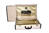 D'AOSTA VERANDA 2 PIECE VINTAGE LUGGAGE SET TRAVEL SUITCASE