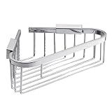 :USE Bath Shower Baskets 10-1 4-Inch Corner Basket, Polished Chrome by 