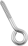 National Hardware V2151 3/8" x 4-1/2" Lag Screw Eye in Stainless Steel