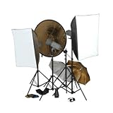 Walimex Pro Studioset VC-400/400/300 (Studioblitz 400 Ws, 300 Ws, Lampenstative, Softboxen 60x90 cm)