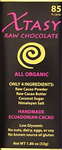 Xtasy Raw Chocolate Bar, 85% cacao, 1.86 oz