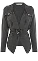 Drape Front Trenchcoat Cardigan