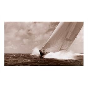 Crashing Through the Swells by Michael Kahn poster print,40 in. x 26 in.