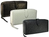 AGENDA （アジェンダ） 財布 メッシュ 本革 長札 AG-WS483 （ブラック、ホワイト、ブロンズ）