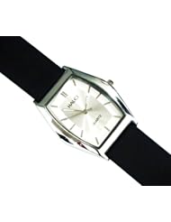 Halei-men and Women Quartz Watch with Black Circle Dial Analogue Display and Transparent- Ea319ml (Men-white)