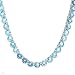 Necklace With 50.00ctw Genuine Topazes Made of 14K White Gold. Total item weight 32.7g Length 17in