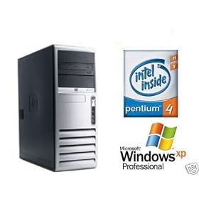 Fast HP DC7100 Computer Tower Desktop Pentium 4 HT 3.2Ghz 2gb 80gb DVD/CDRW Keyboard/Mouse included