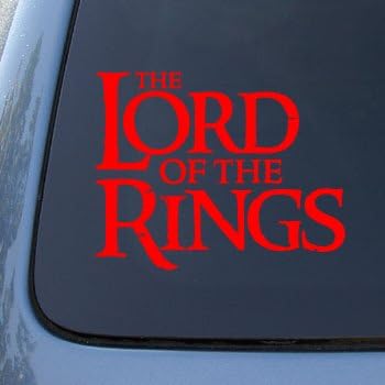 LORD OF THE RINGS LOGO - LOTRO - Vinyl Car Decal Sticker #1669 | Vinyl Color: Red