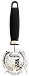 Pedrini Black & Satin Stainless Steel Cocktail Strainer