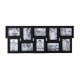 Melannco Mini Black Collage Frame, Holds 10 Photos