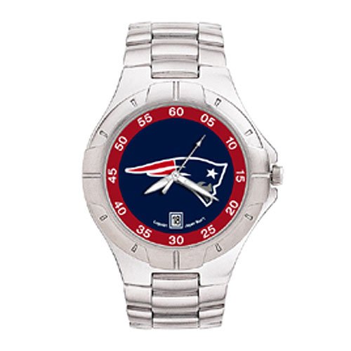 New England Patriots NFL Men's Pro II Watch with Stainless Steel Bracelet