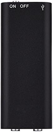 YUANDI Digital Voice Recorder Black USB 8gb Flash Drive Best Spy Voice Recorder for Meetings Rechargeable Mini Audio Recording Device with MP3 Player