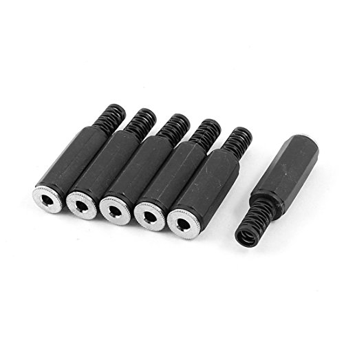 6 Pcs 3.5mm Stereo Audio Female Jack Plug Adapter Socket Connector