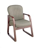 Cherry Finish Oak Wood Visitors Chair By Office Star Furniture With Free Shipping