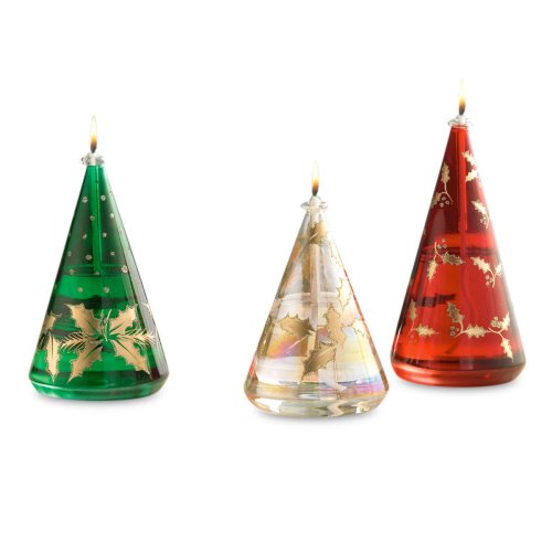 Gorham Oil Lamp Set 3 Trees