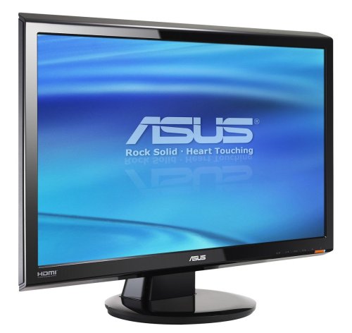 Asus VH242H 59,9 cm (23,6 Zoll) Widescreen TFT Monitor DVI D, VGA (Kontrast dyn. 20000:1, 5ms Reaktionszeit) schwarz Monitor