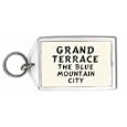 Grand Terrace: The Blue Mountain City Keychain