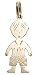 14k Yellow Gold Little Boy Charm / 