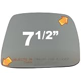 2003-2006 JEEP WRANGLER-SAHARA Convex, Passenger Side Replacement Mirror Glass by Automotive Mirror Glass