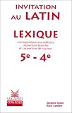 Lexique invitation au latin 5e et 4e