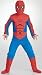 Search : Kids Spiderman Costume Childrens Spider Man Outfit One piece Light Up Hood Chest Spider