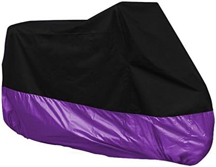 Reacheight Motorcycle Motorbike Water Resistant Dustproof Uv Protective Breathable Cover Outdoor Season Motorcycle Cover (Purple, XL)