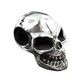 925 Silver Skull Bead Pendant