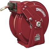 Reelcraft Dual Pedestal Hose Reel - 16 1/2in.L x 8in.W x 17in.H, 3/8in. x 50ft. Hose, Model# DP7650 OLP