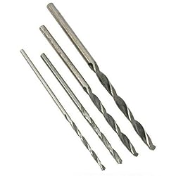 4 HSS Drill Bits Jewelers Metalworking Drilling Tools