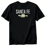 T-Shirt Black  Santa Fe City - Map State  New Mexico Usa City