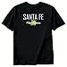 T-Shirt Black  Santa Fe City - Map State  New Mexico Usa City