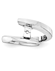 14k White Gold Peg Set Solitaire Ring Semi-Mounting, No Center Stone Included