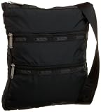 LeSportsac Madison Large Three-Zip Cross-Body,Black,one size