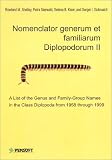 Nomenclator Generum Et Familiarum Diplopodorum II: A List of the Genus and Family-Group Names in the Class Diplopoda from 1958 Through 1999 (Pensoft Series Faunistica, 20)