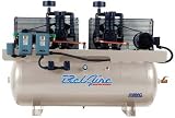 BelAire 5312D 120-Gal. Horiz. 2-Stg. 70.74-CFM. Duplex Compressor (2x10-HP. 208-230/460v, 3-Phs.)