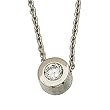 0.33 Carat Round Brilliant Cut Diamond in Platinum Solitaire Pendant Necklace