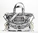 Coach Sequin Poppy Spotlight Bag Purse Tote 13821 Silver