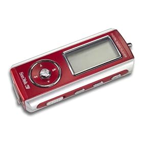 SanDisk 256 MB MP3 Player Red