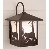 Yellowstone - 1 Light Medium Rustic Outdoor Lighting Wall Lamp Fixture Bear - Bronze - B2550